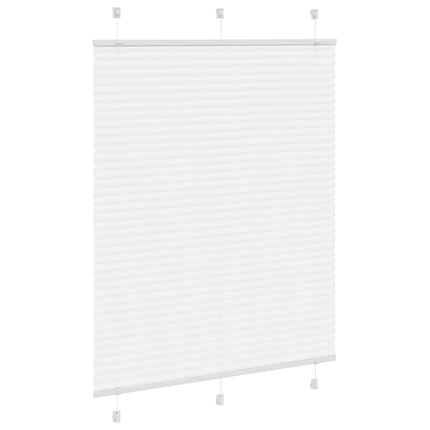 Plisserad persienn vit 110x100 cm tyg bredd 109,4cm polyester