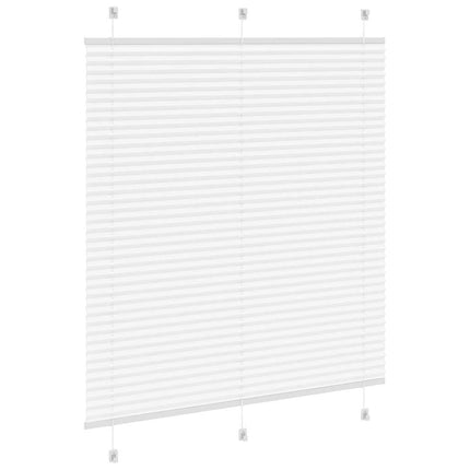 Plisserad persienn vit 115x100 cm tyg bredd 114,4cm polyester