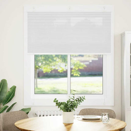 Plisserad persienn vit 120x100 cm tyg bredd 119,4cm polyester
