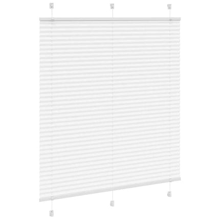 Plisserad persienn vit 120x100 cm tyg bredd 119,4cm polyester