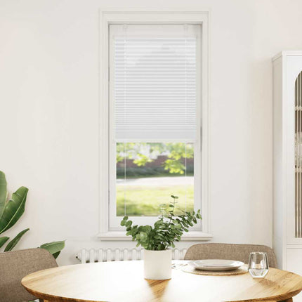 Plisserad persienn vit 45x150cm tyg bredd 44,4cm polyester