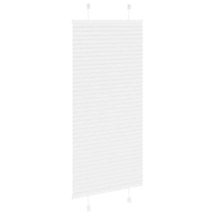 Plisserad persienn vit 55x150cm tyg bredd 54,4cm polyester