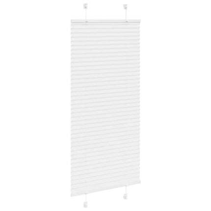 Plisserad persienn vit 60x150cm tyg bredd 59,4cm polyester