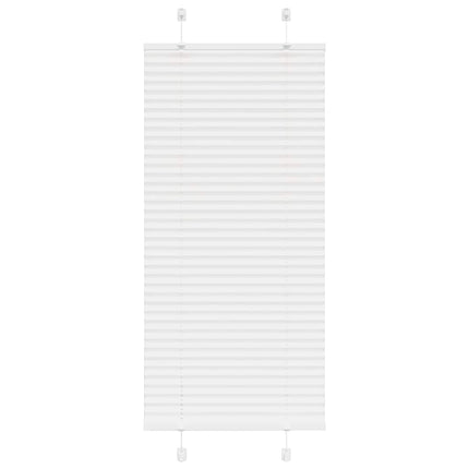 Plisserad persienn vit 65x150cm tyg bredd 64,4cm polyester