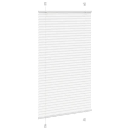 Plisserad persienn vit 70x150 cm tyg bredd 69,4 cm polyester
