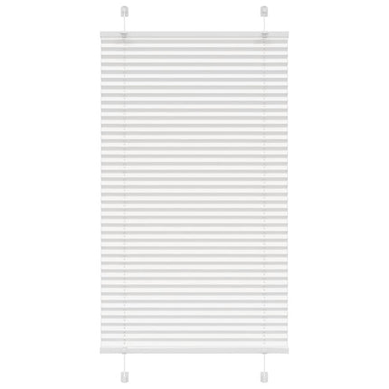 Plisserad persienn vit 80x150 cm tyg bredd 79,4 cm polyester