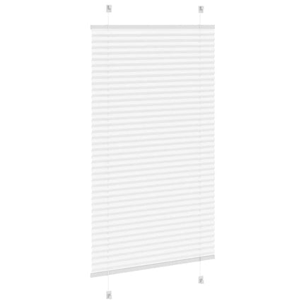 Plisserad persienn vit 80x150 cm tyg bredd 79,4 cm polyester