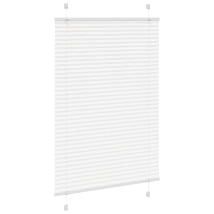 Plisserad persienn vit 90x150 cm tyg bredd 89,4 cm polyester
