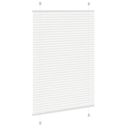 Plisserad persienn vit 90x150 cm tyg bredd 89,4 cm polyester
