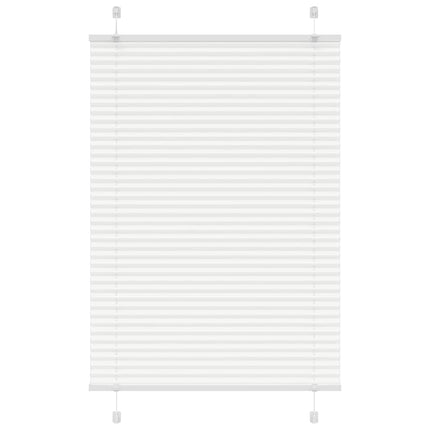 Plisserad persienn vit 95x150 cm tyg bredd 94,4 cm polyester