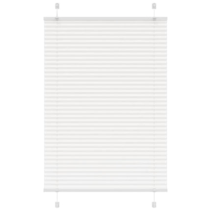 Plisserad persienn vit 100x150 cm tyg bredd 99,4 cm polyester