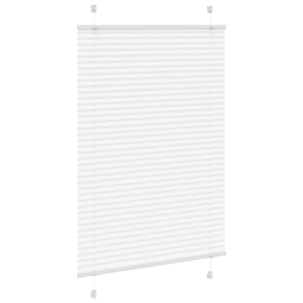 Plisserad persienn vit 100x150 cm tyg bredd 99,4 cm polyester