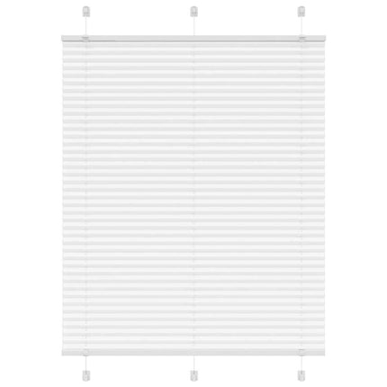 Plisserad persienn vit 105x150 cm tyg bredd 104,4cm polyester