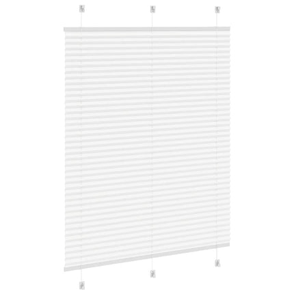 Plisserad persienn vit 110x150 cm tyg bredd 109,4cm polyester