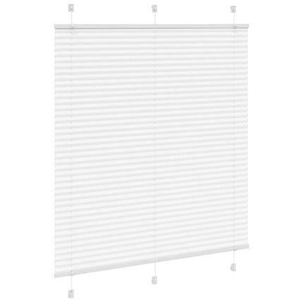Plisserad persienn vit 120x150 cm tyg bredd 119,4cm polyester