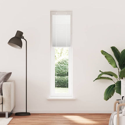 Plisserad persienn vit 40x200cm tyg bredd 39,4cm polyester