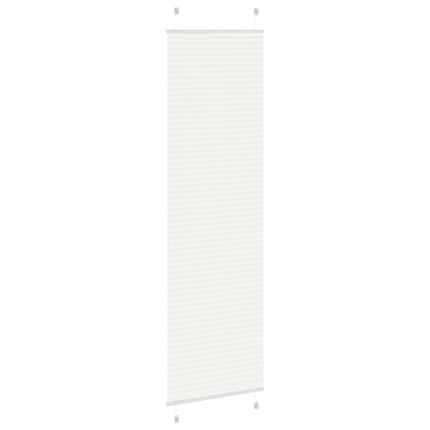 Plisserad persienn vit 55x200cm tyg bredd 54,4cm polyester