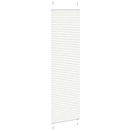 Plisserad persienn vit 60x200cm tyg bredd 59,4cm polyester