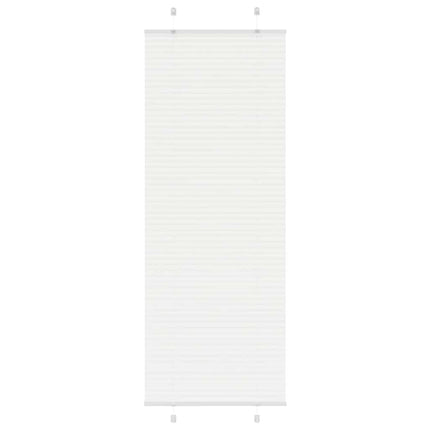 Plisserad persienn vit 75x200 cm tyg bredd 74,4 cm polyester