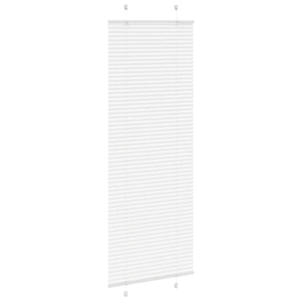 Plisserad persienn vit 75x200 cm tyg bredd 74,4 cm polyester