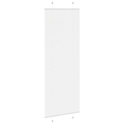 Plisserad persienn vit 80x200 cm tyg bredd 79,4 cm polyester