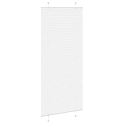Plisserad persienn vit 90x200 cm tyg bredd 89,4 cm polyester