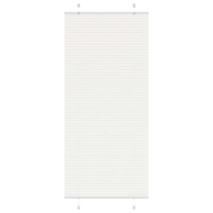 Plisserad persienn vit 100x200 cm tyg bredd 99,4 cm polyester