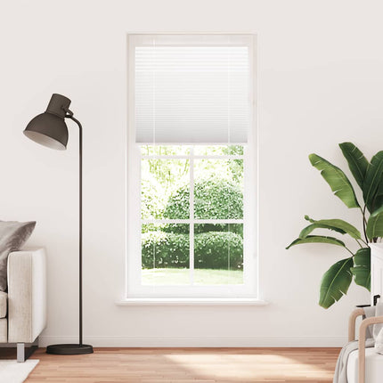 Plisserad persienn vit 100x200 cm tyg bredd 99,4 cm polyester