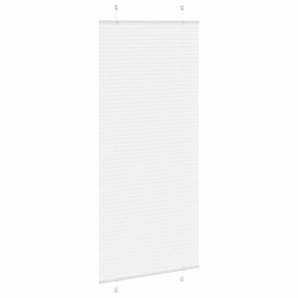 Plisserad persienn vit 100x200 cm tyg bredd 99,4 cm polyester