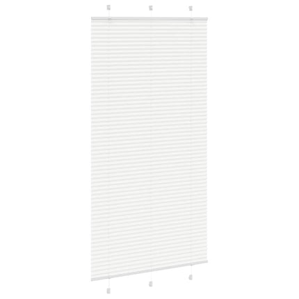 Plisserad persienn vit 105x200 cm tyg bredd 104,4cm polyester