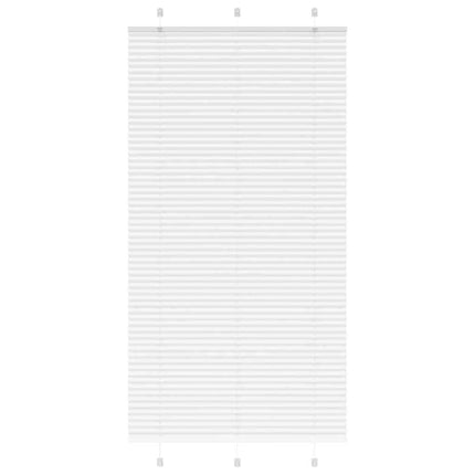 Plisserad persienn vit 110x200 cm tyg bredd 109,4cm polyester