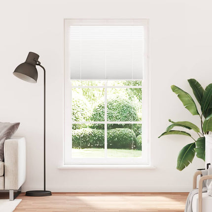 Plisserad persienn vit 110x200 cm tyg bredd 109,4cm polyester