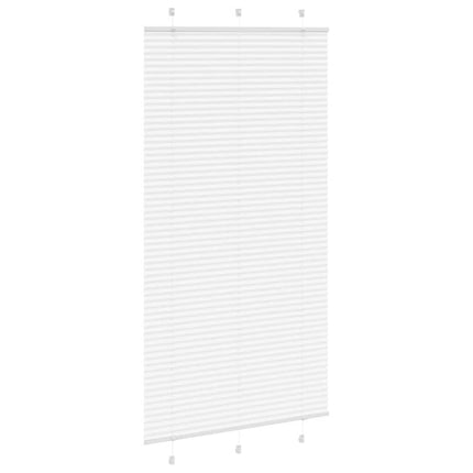 Plisserad persienn vit 110x200 cm tyg bredd 109,4cm polyester