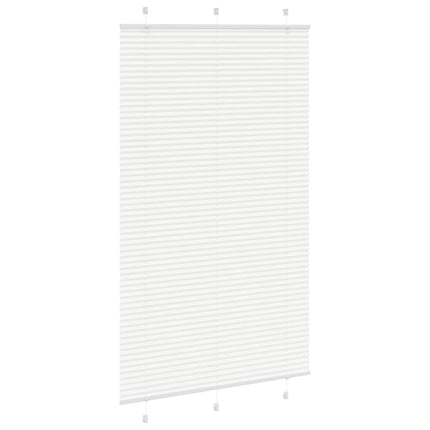 Plisserad persienn vit 115x200 cm tyg bredd 114,4cm polyester