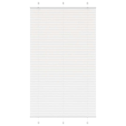 Plisserad persienn vit 120x200 cm tyg bredd 119,4cm polyester