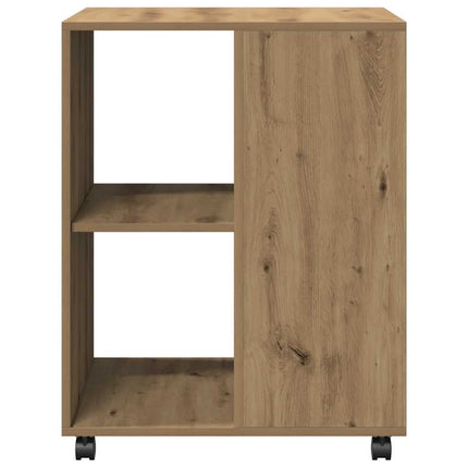 Sidobord med hjul ek 55x60x78 cm konstruerat trä