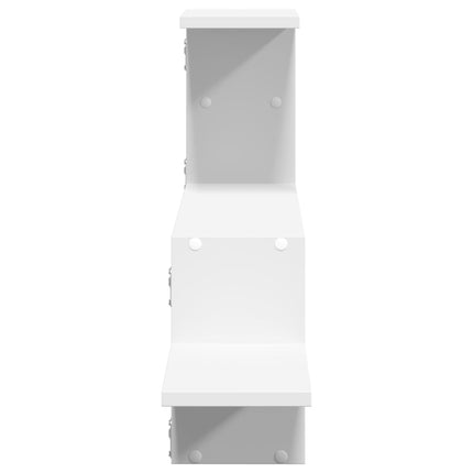 Vägghylla vit 104x15x49 cm konstruerat trä