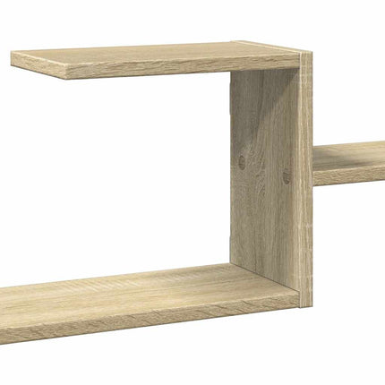Vägghylla sonoma-ek 104x15x49 cm konstruerat trä