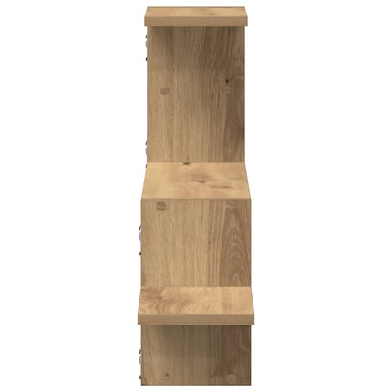 Vägghylla ek 104x15x49 cm konstruerat trä