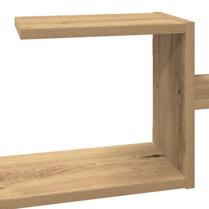Vägghylla ek 104x15x49 cm konstruerat trä