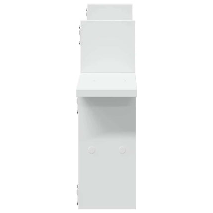 Vägghyllor 2 st vit 38x12x38 cm konstruerat trä