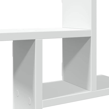 Vägghyllor 2 st vit 38x12x38 cm konstruerat trä