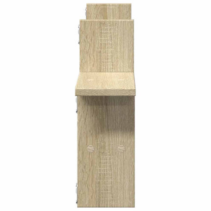 Vägghyllor 2 st sonoma-ek 38x12x38 cm konstruerat trä
