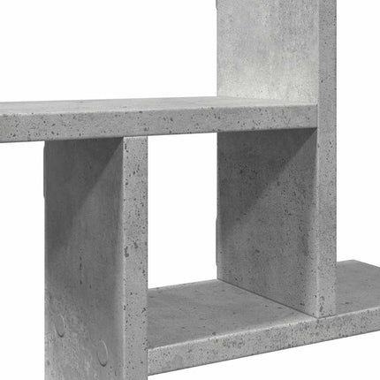 Vägghyllor 2 st betonggrå 38x12x38 cm konstruerat trä