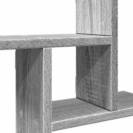 Vägghyllor 2 st grå sonoma 38x12x38 cm konstruerat trä