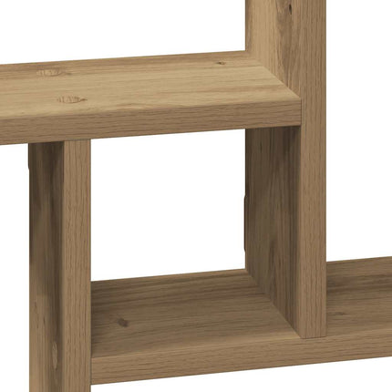 Vägghyllor 2 st ek 38x12x38 cm konstruerat trä