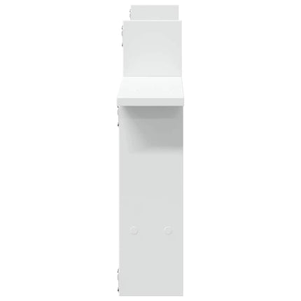 Vägghyllor 2 st vit 50x12x50 cm konstruerat trä