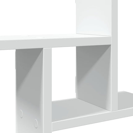 Vägghyllor 2 st vit 50x12x50 cm konstruerat trä