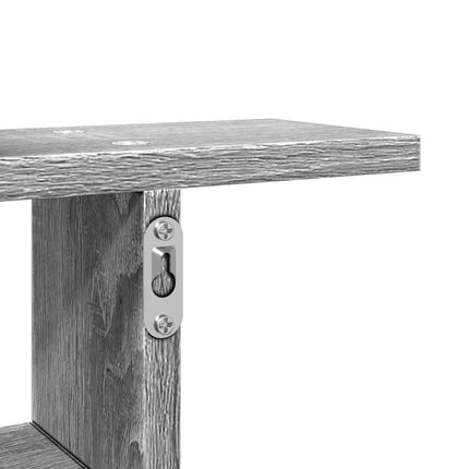 Vägghyllor 2 st grå sonoma 50x12x50 cm konstruerat trä