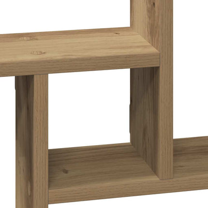 Vägghyllor 2 st ek 50x12x50 cm konstruerat trä